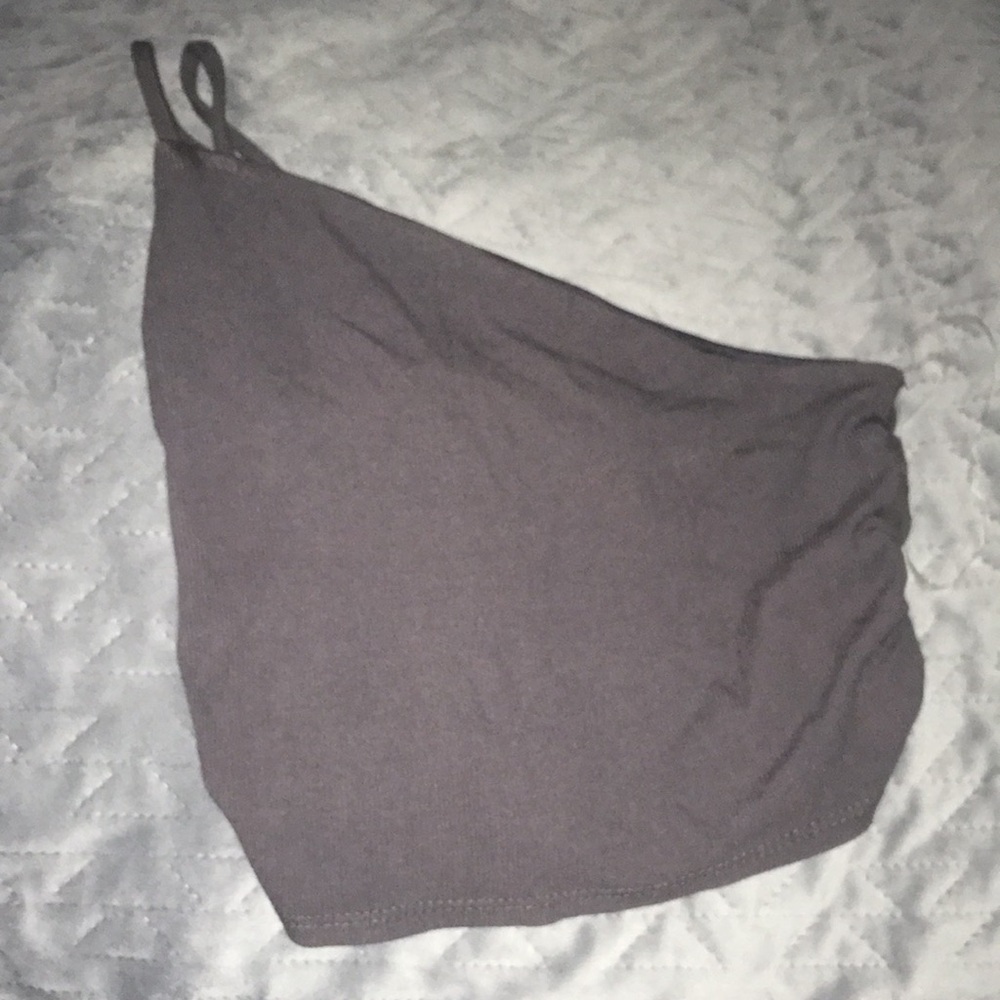 Grey tank crop top 7 day wknd